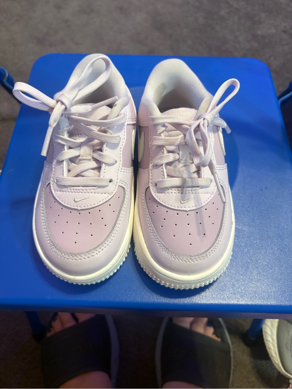 Nike Kids Lavender-Pink Low Top Sneakers